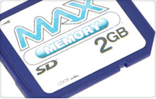 MAX Memory SD Card 2GB for Wii